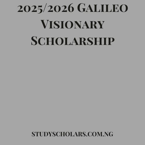 2025/2026 Galileo Visionary Scholarship