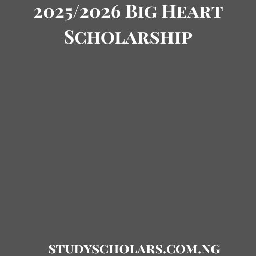 2025/2026 Big Heart Scholarship